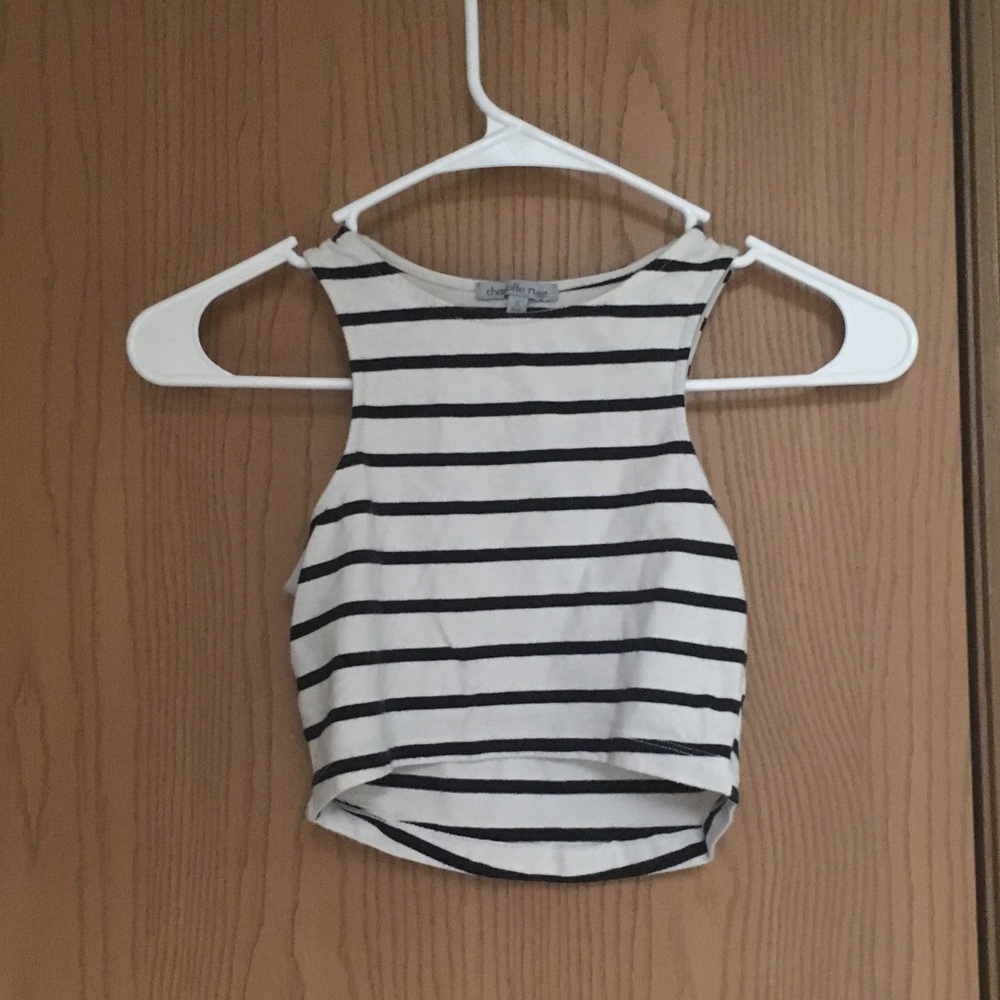 Striped crop top